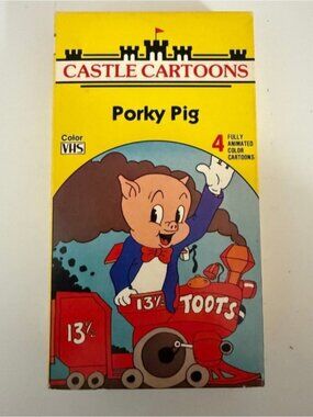 Vintage Porky Pig Castle Cartoons VHS 4 Classic Cartoons 1987